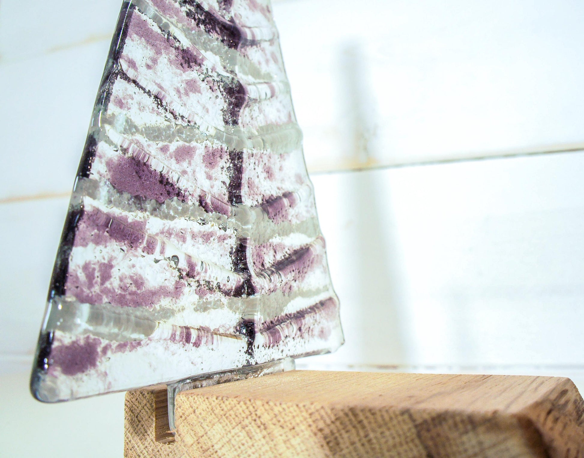 purple fused glass christmas decoration, glass christmas, glass christmas, glass christmas tree glass christmas ornament