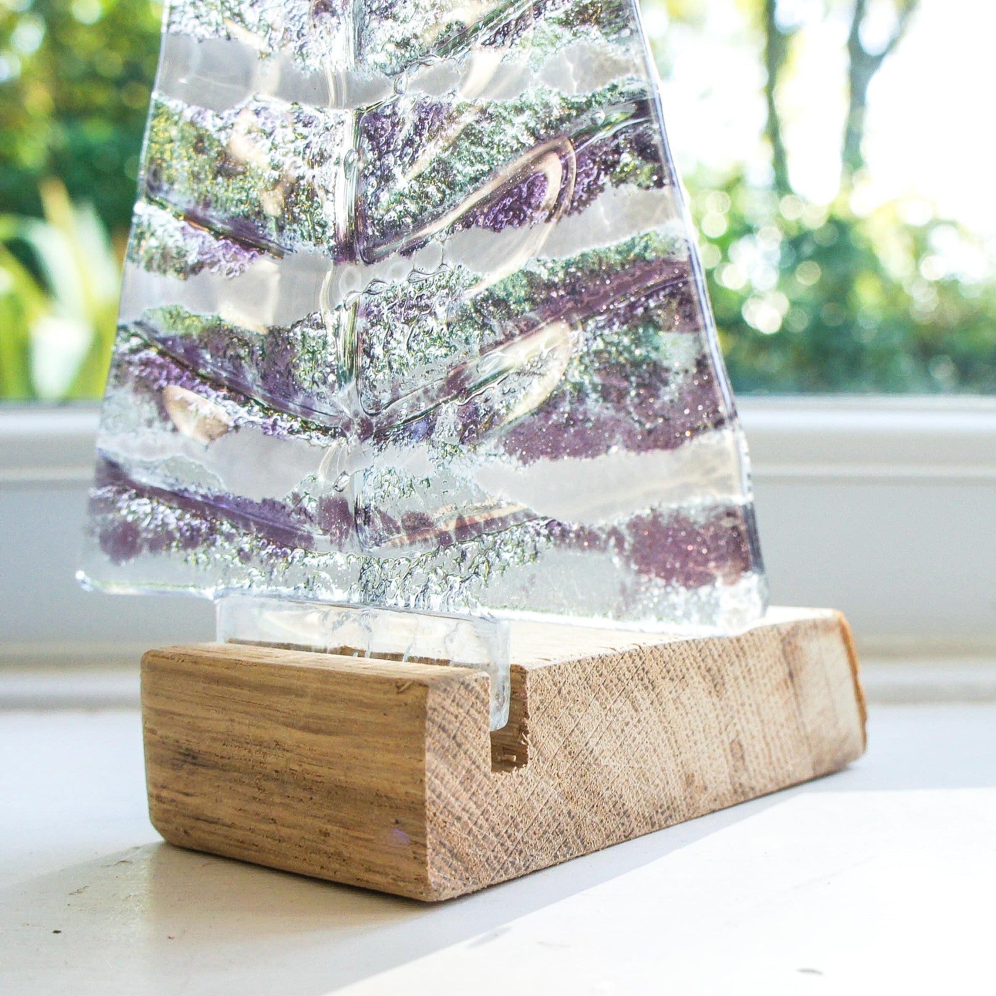 purple fused glass christmas decoration, glass christmas, glass christmas, glass christmas tree glass christmas ornament