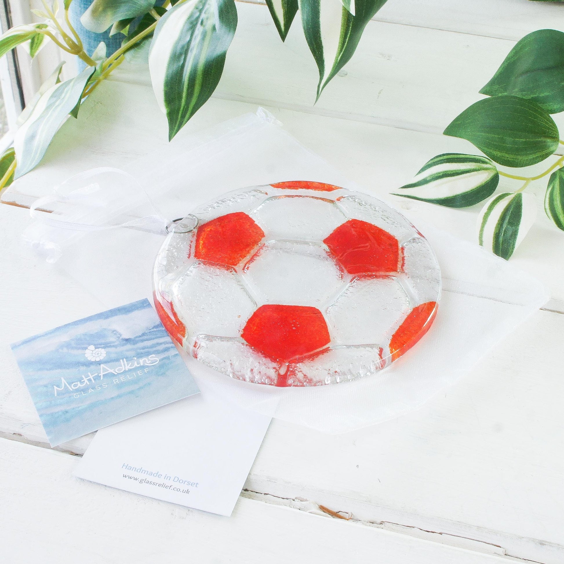 Tennis Glass Suncatcher 12cm (5"), fused glass, hanging ornament, ball, sport decor, tennis gifts, small gifts, boyfriend gift, brother gift