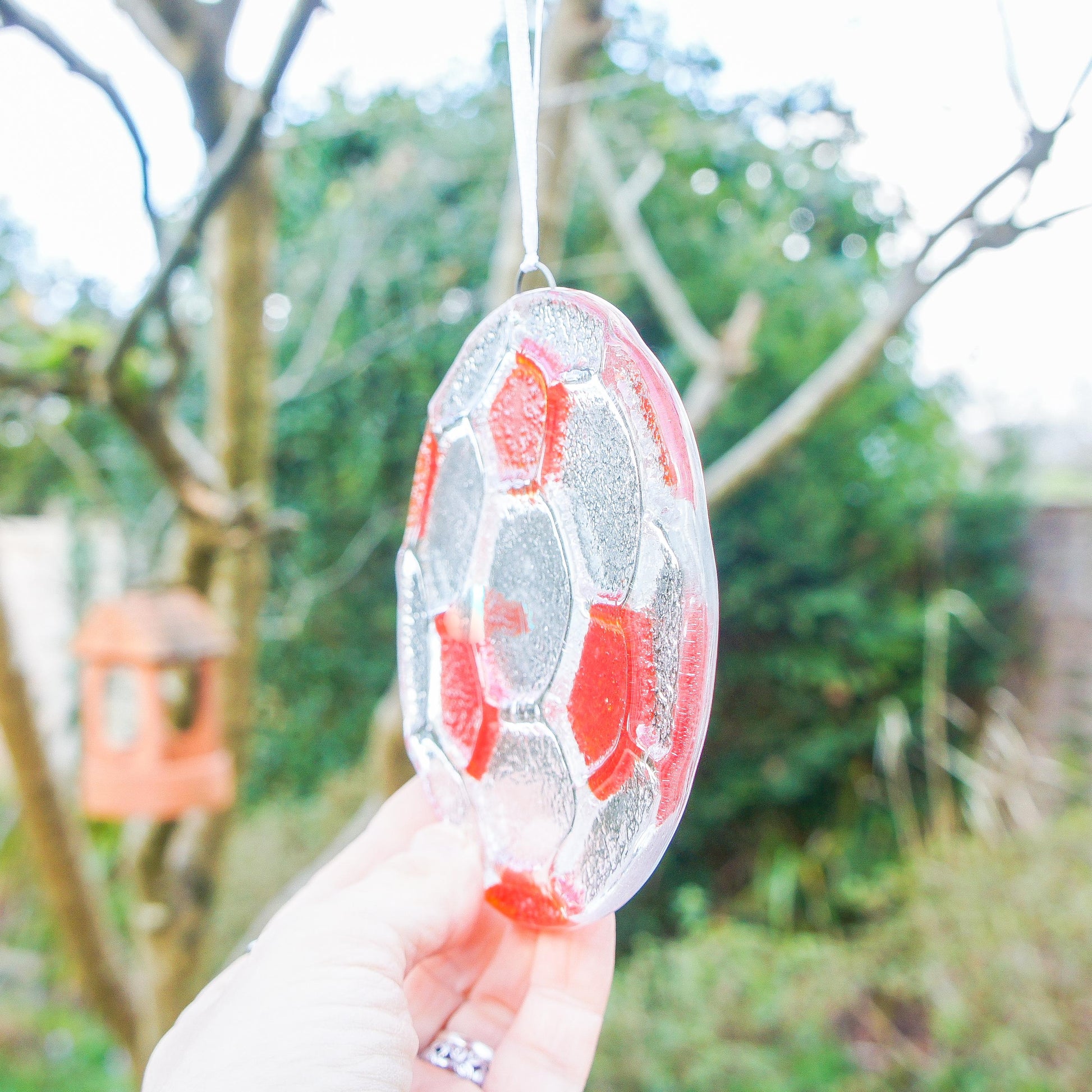 Tennis Glass Suncatcher 12cm (5"), fused glass, hanging ornament, ball, sport decor, tennis gifts, small gifts, boyfriend gift, brother gift