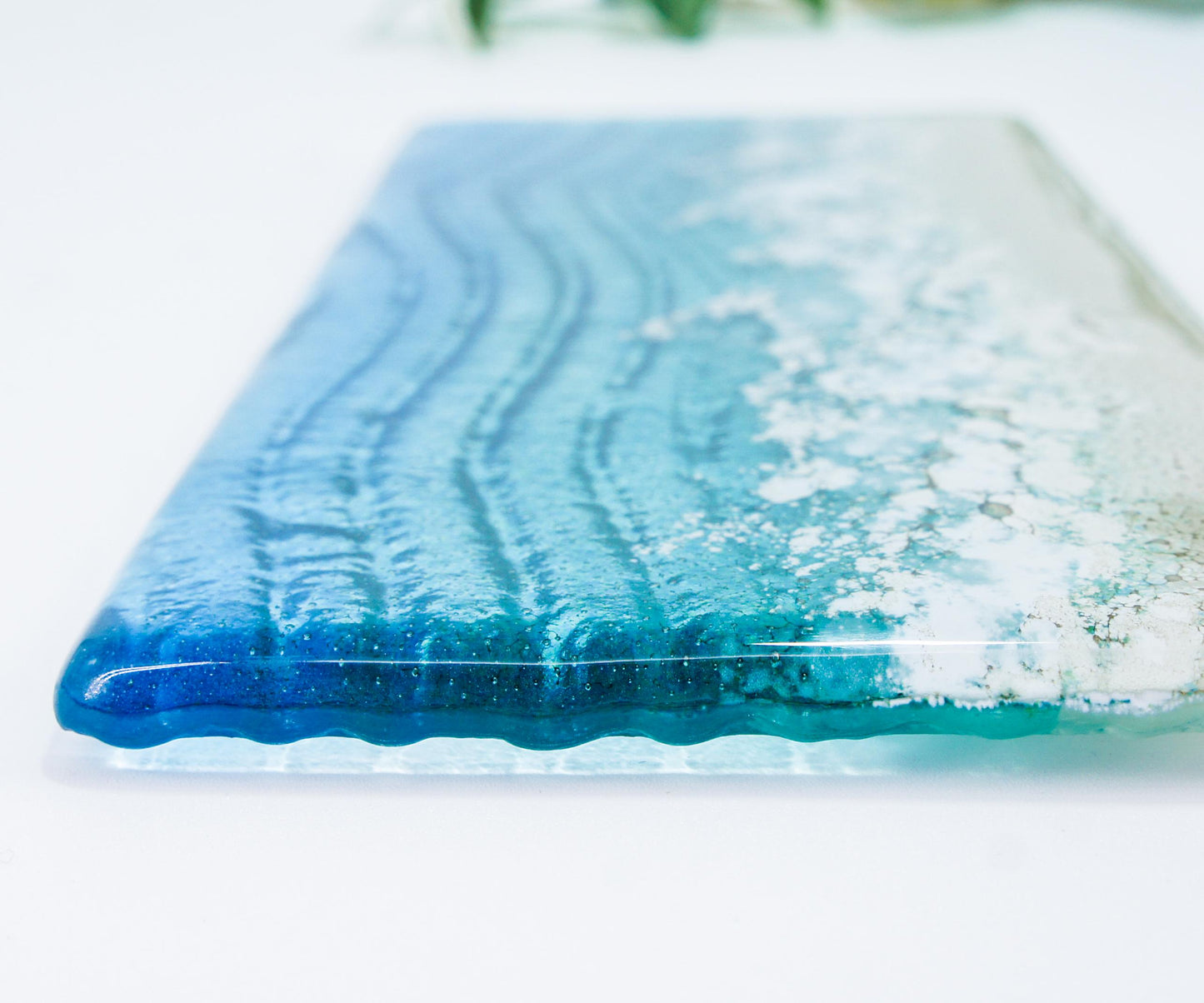 office accessory
tea light stand
fused glass candle
candle display
coastal handmade
tea light tray
gift for her
teal candle stand
blue candle holder
christmas gifts
coastal home present
turquoise home gift