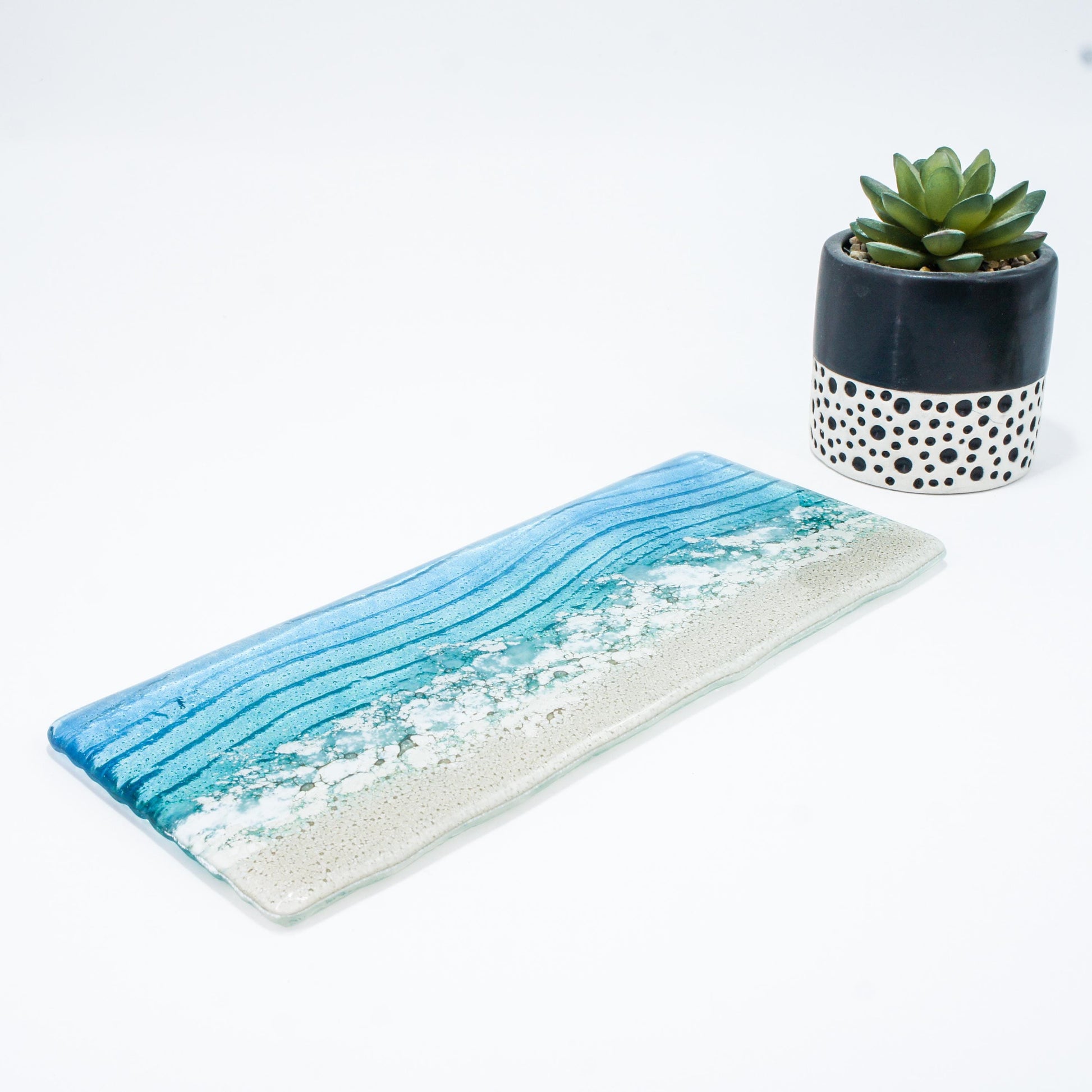 office accessory
tea light stand
fused glass candle
candle display
coastal handmade
tea light tray
gift for her
teal candle stand
blue candle holder
christmas gifts
coastal home present
turquoise home gift