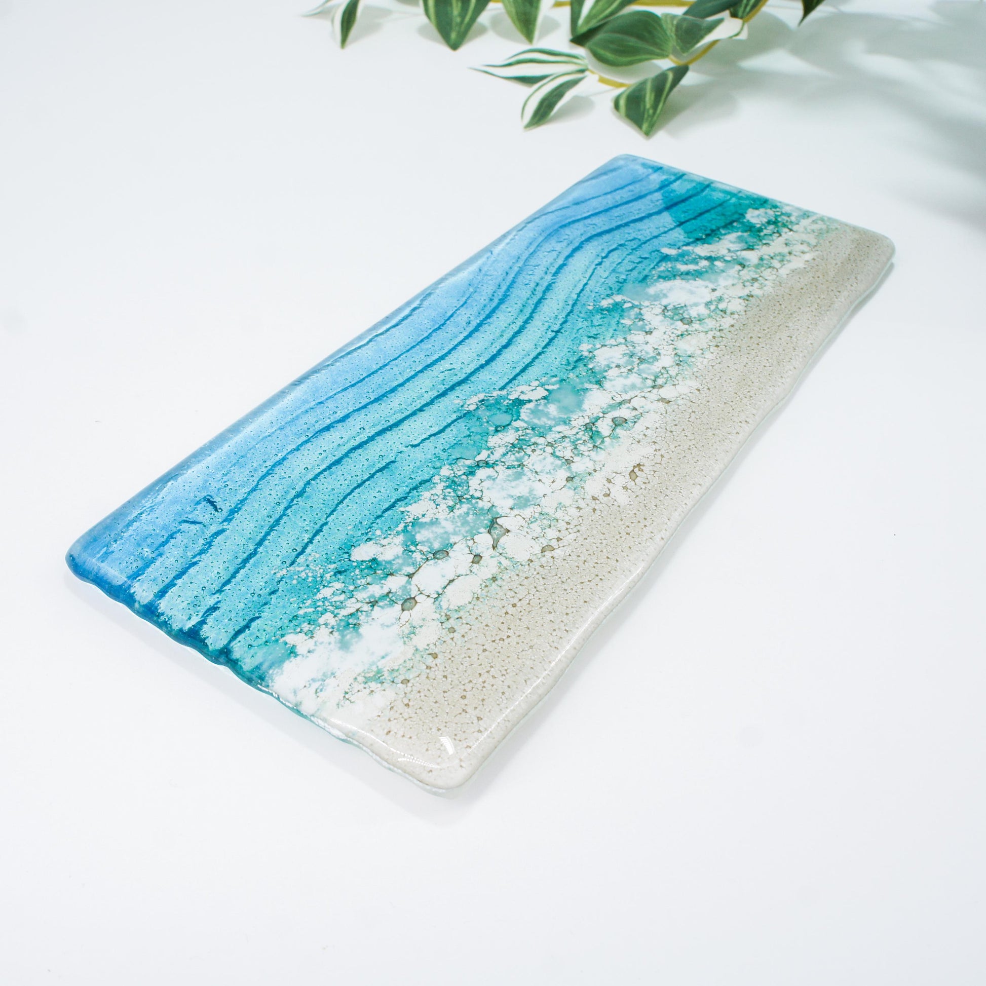 office accessory
tea light stand
fused glass candle
candle display
coastal handmade
tea light tray
gift for her
teal candle stand
blue candle holder
christmas gifts
coastal home present
turquoise home gift