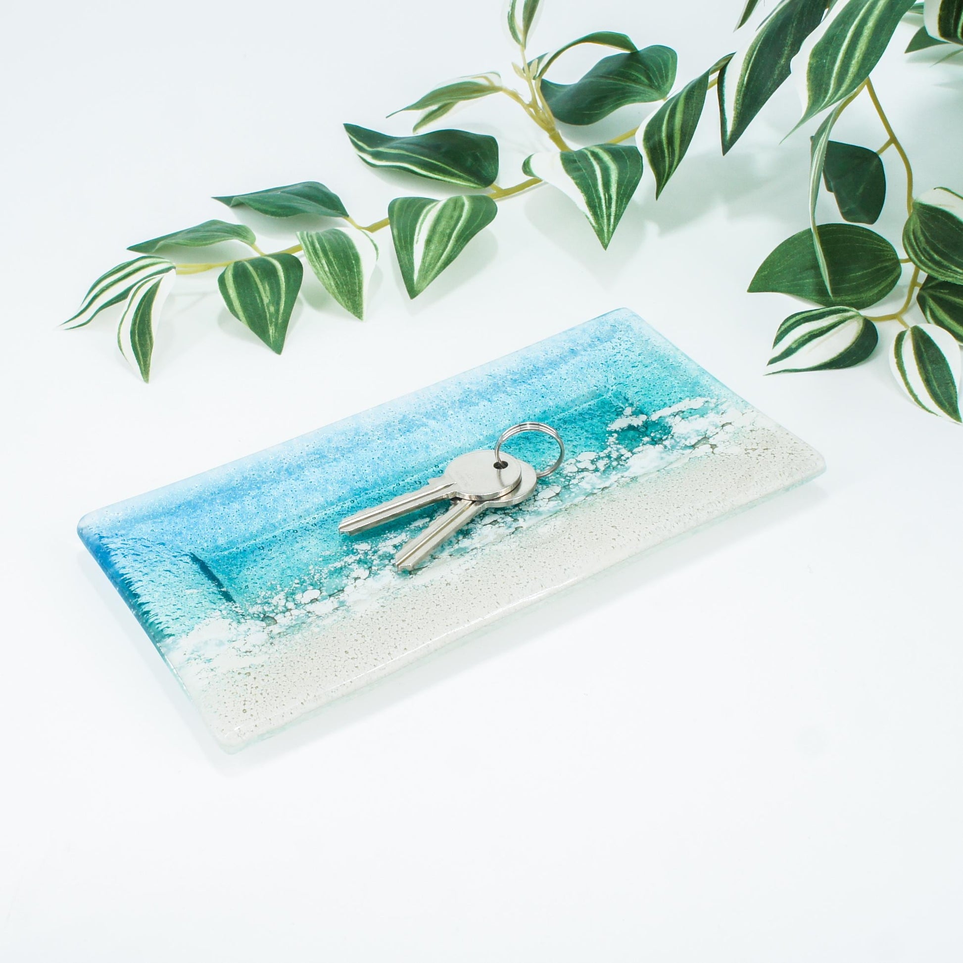 accessory tray
turquoise ring tray
blue glasses holder
teal trinket dish
coastal ring tray
green ring holder
beach pen holder
key bowl rest
gift pen holider
gift for him
teal ring dish
necklace holder
office accessory