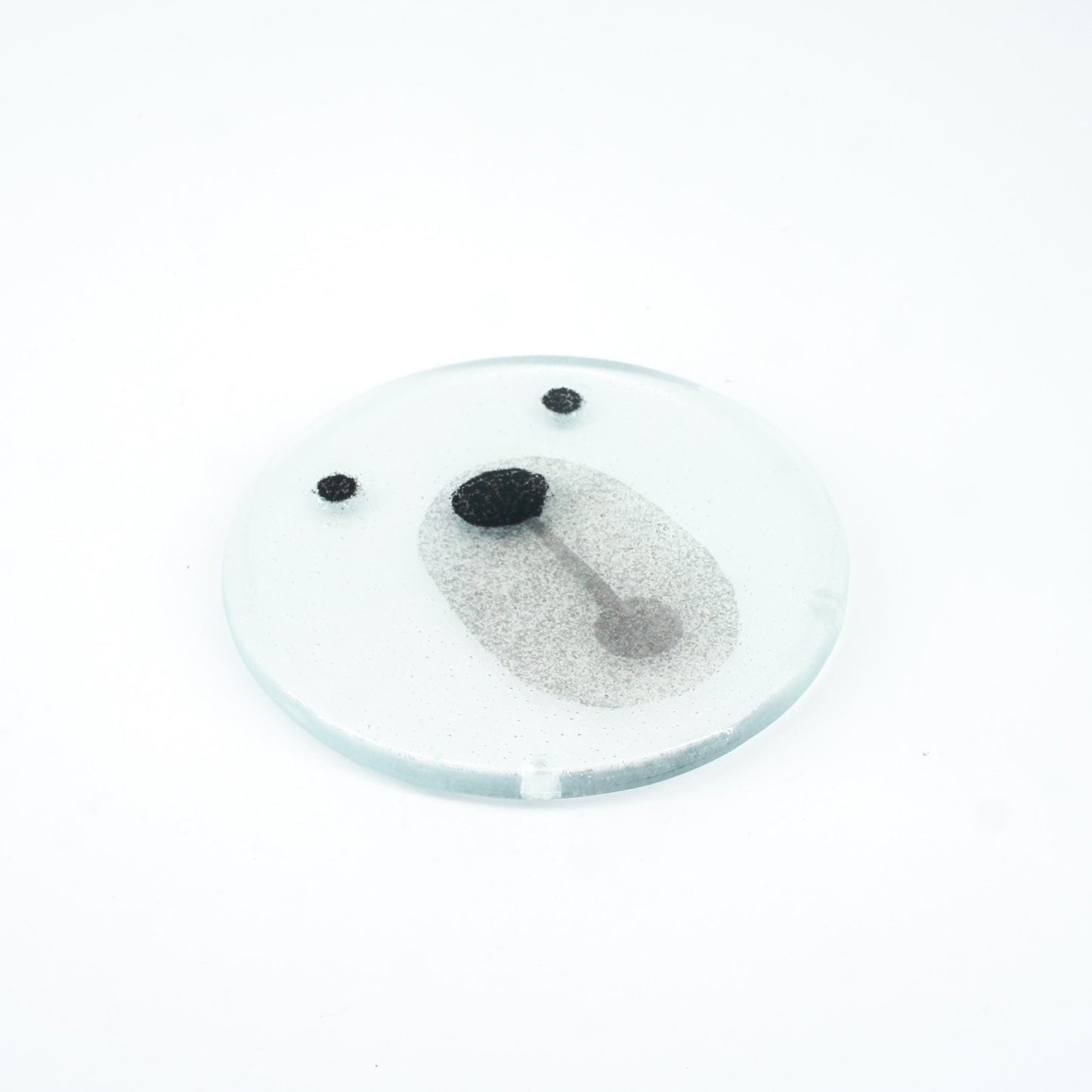 1 round polar bear face fused glass coaster
1 Polar Bear Fused Glass Coaster 11cm(4 1/3"), white polar bear round coaster, sea glass art, single coaster, handmade glass