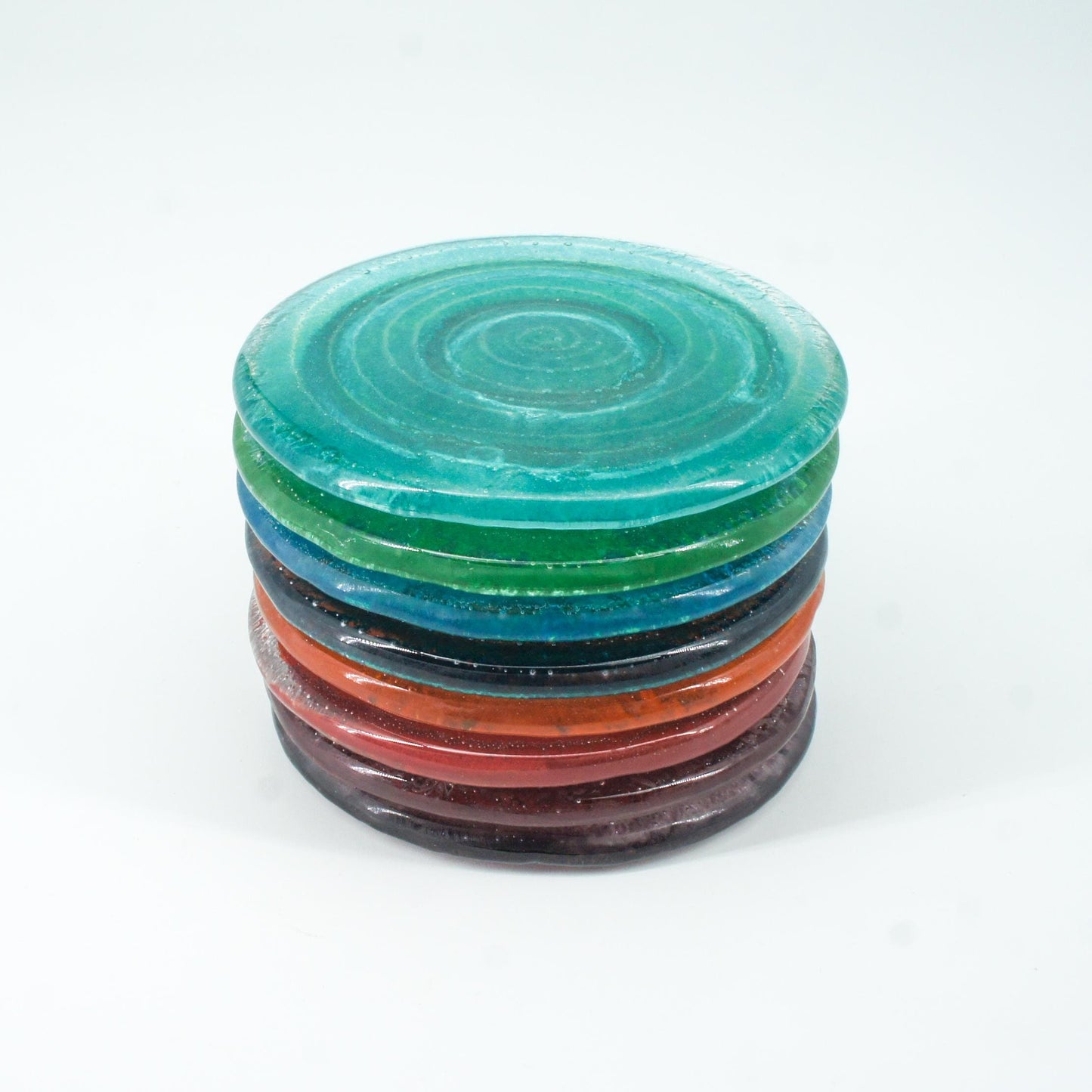 round fused glass coasters
coaster set
wine lovers gift
gift set
personalised coaster
wedding present
desk decor
new home gift
coffee table decor
flower coaster
drinkware daisy
glass placemats
housewarming gift