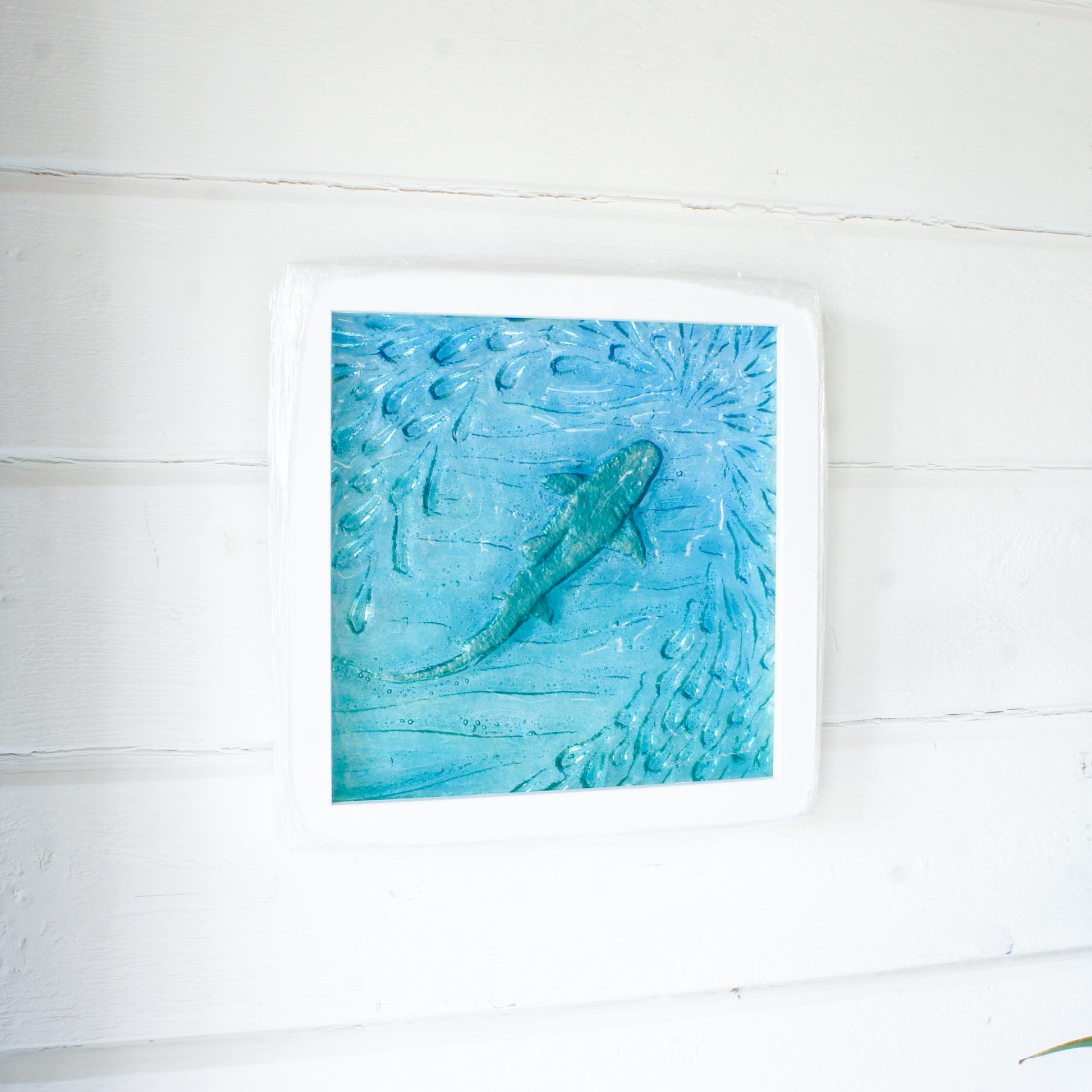 textured art, nautical art, shark decor, coastal home