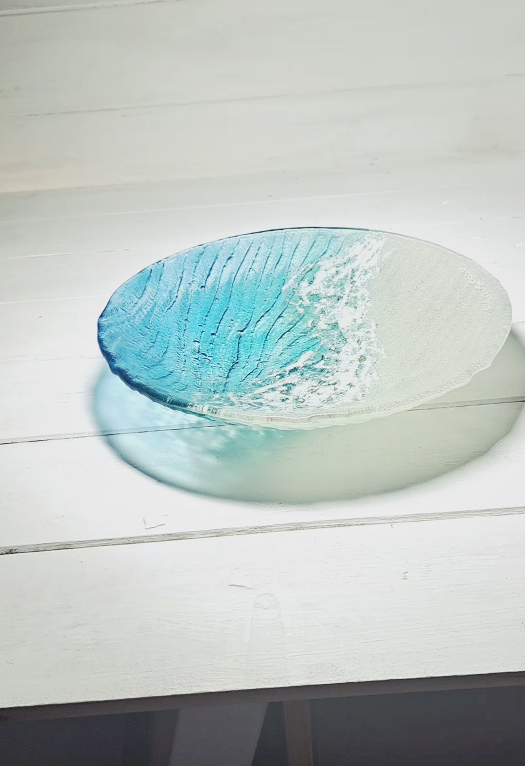 paradise beach glass bowl