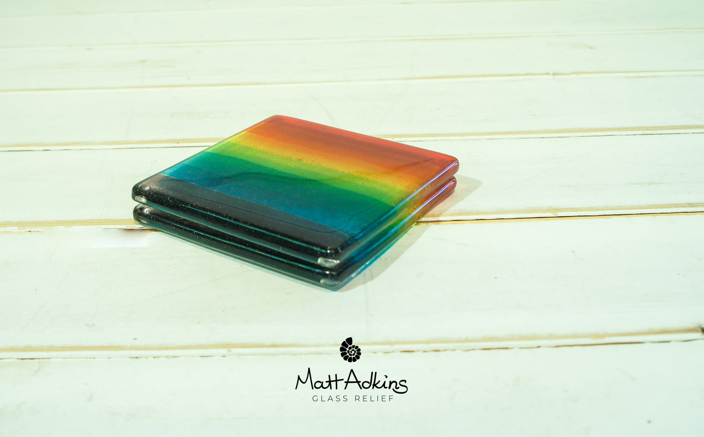 2 Rainbow Coasters