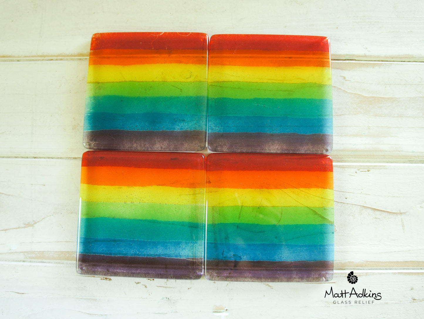 2 Rainbow Coasters