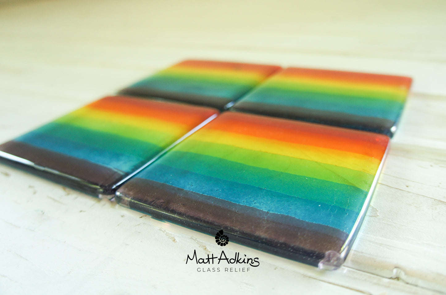 2 Rainbow Coasters