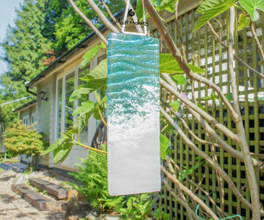 Paradise Portrait Fused Glass Hanging Suncatcher 
