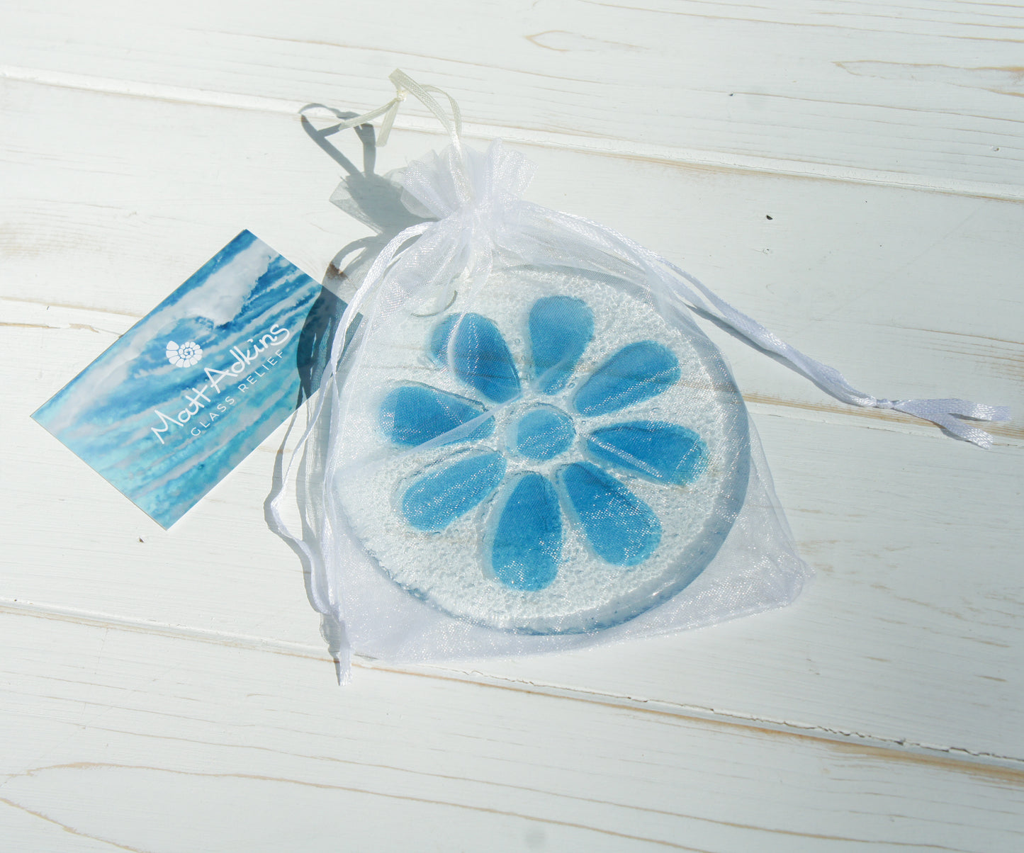 Blue Daisy Suncatcher - 12cm(5")