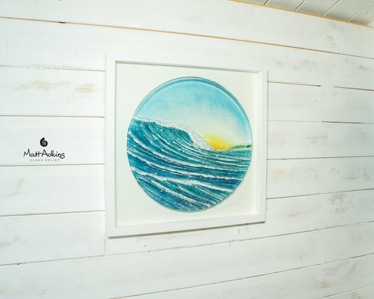 round wave wall art