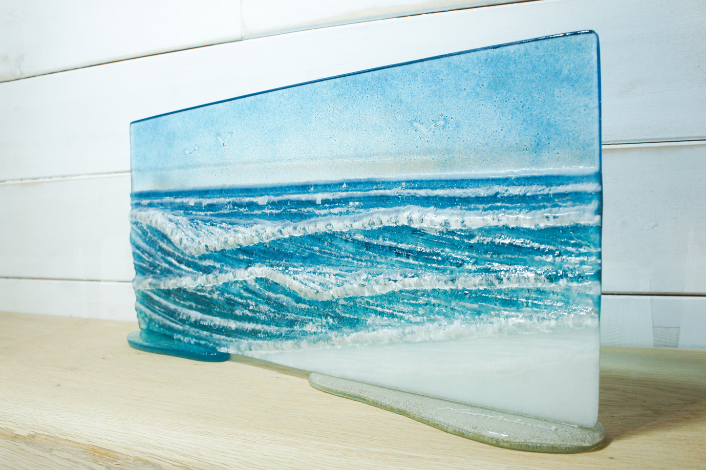 Medium Wave Panel D2 -  40x20cm(16x8") on 2 oval feet
