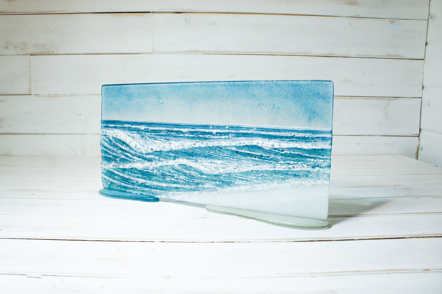 Medium Wave Panel D2 -  40x20cm(16x8") on 2 oval feet