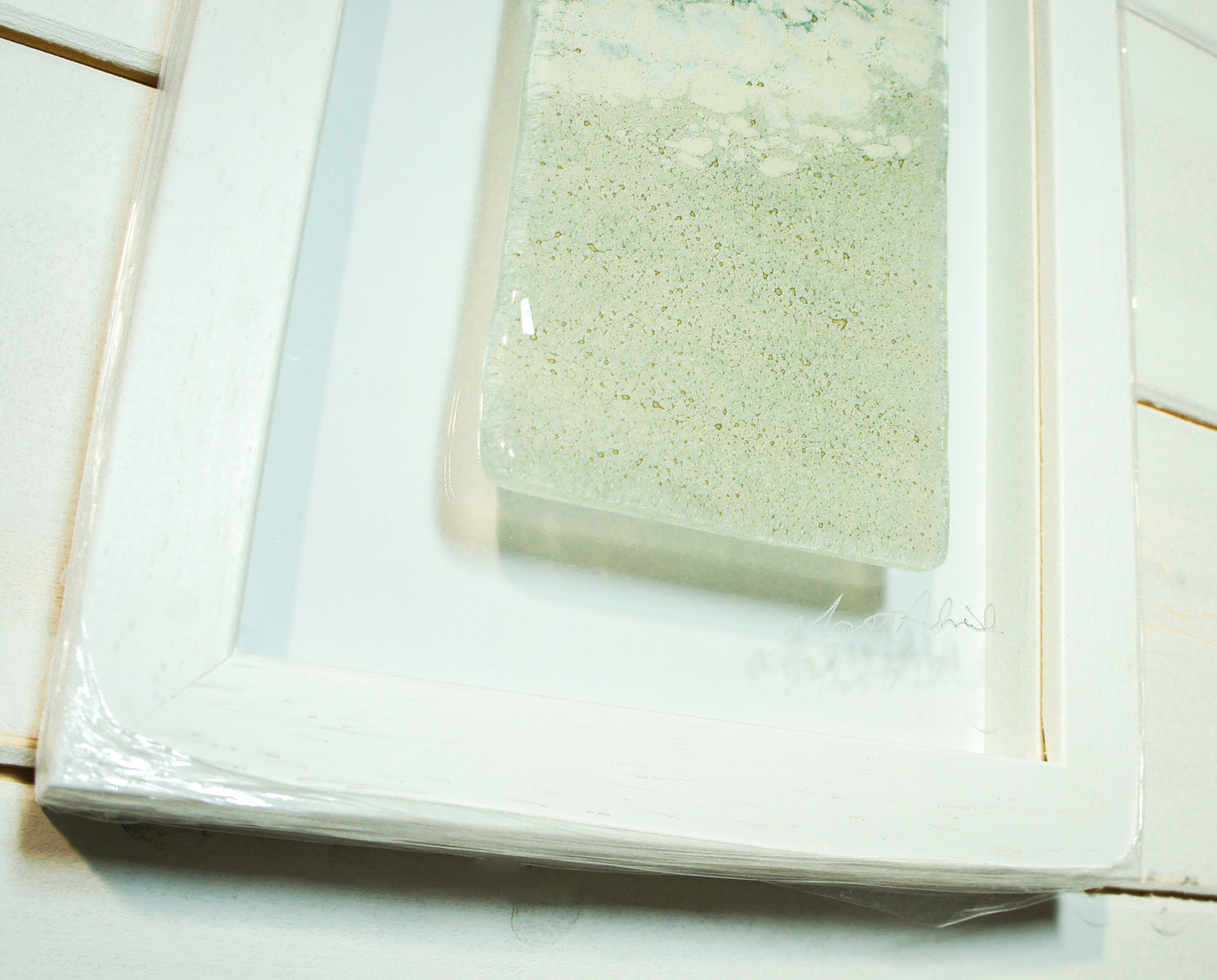 Paradise Frame Portrait Small Fused Glass - 18x34 (7x13")