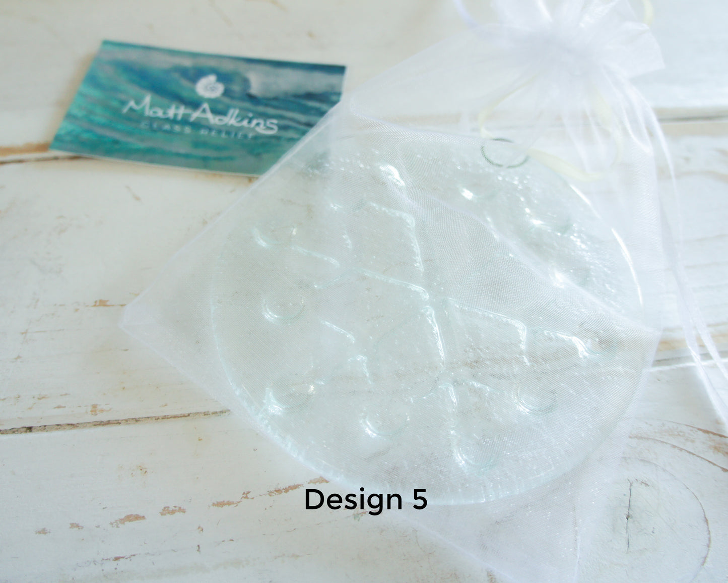 Snowflake Suncatcher Clear Design 5 - 12cm(5")