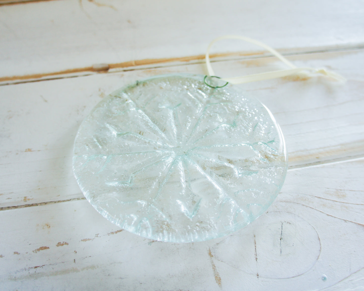 Snowflake Suncatcher Clear Design 3 - 12cm(5")