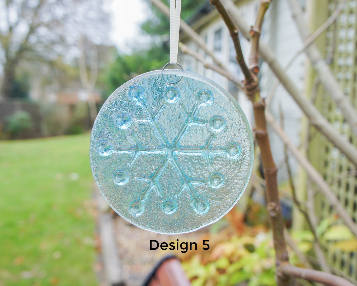 snowflake christmas window hanging decor