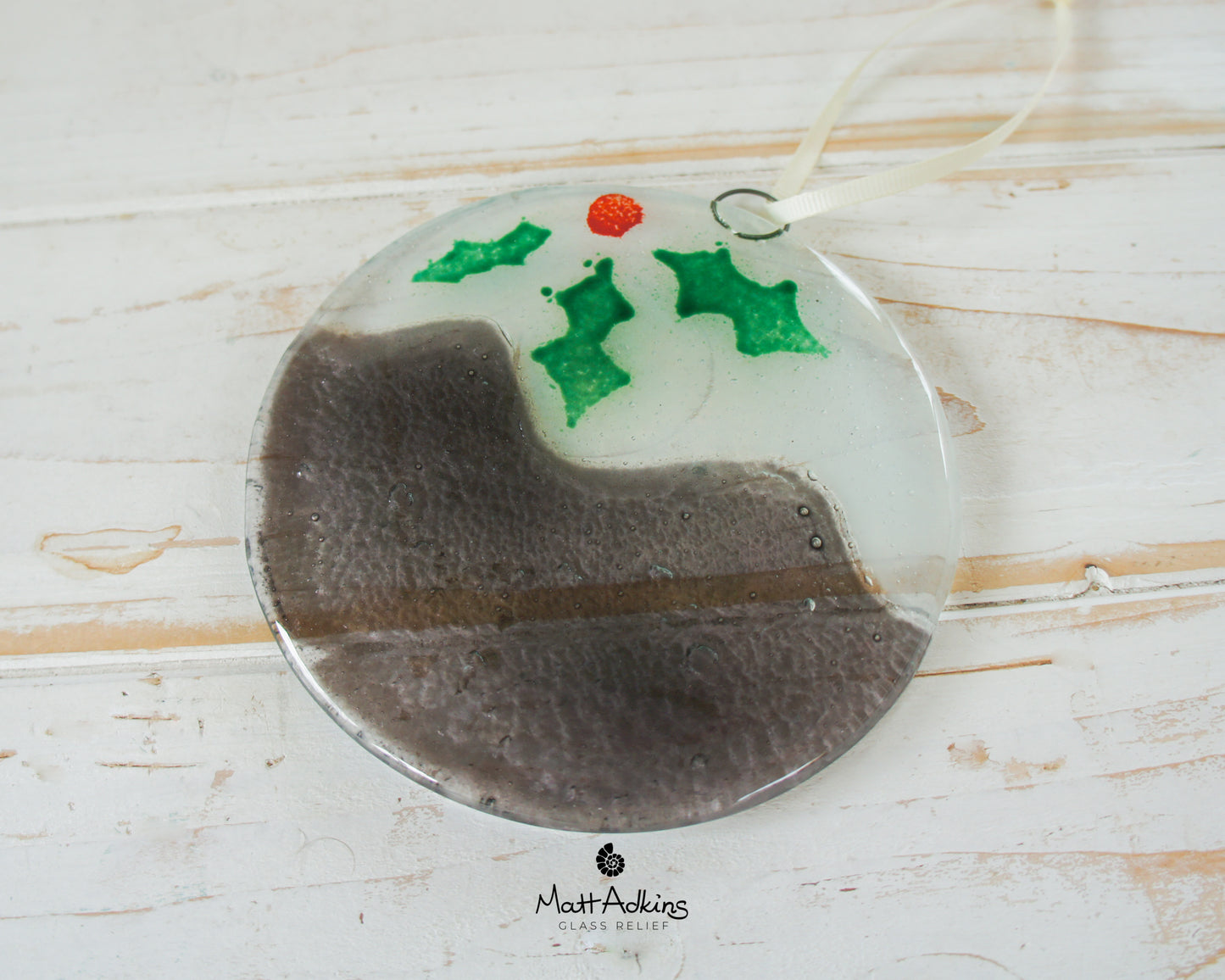 Christmas Pudding Suncatcher - 12cm(5")