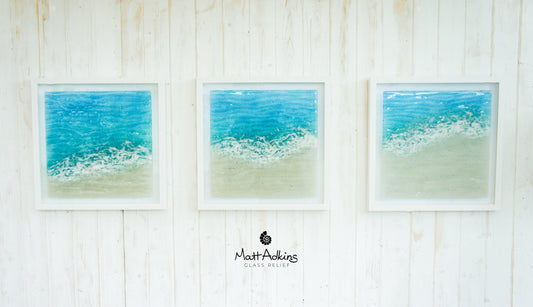 Triptych of Paradise Large Square Frames - 3 Frames at 45x45cm each (17x17")