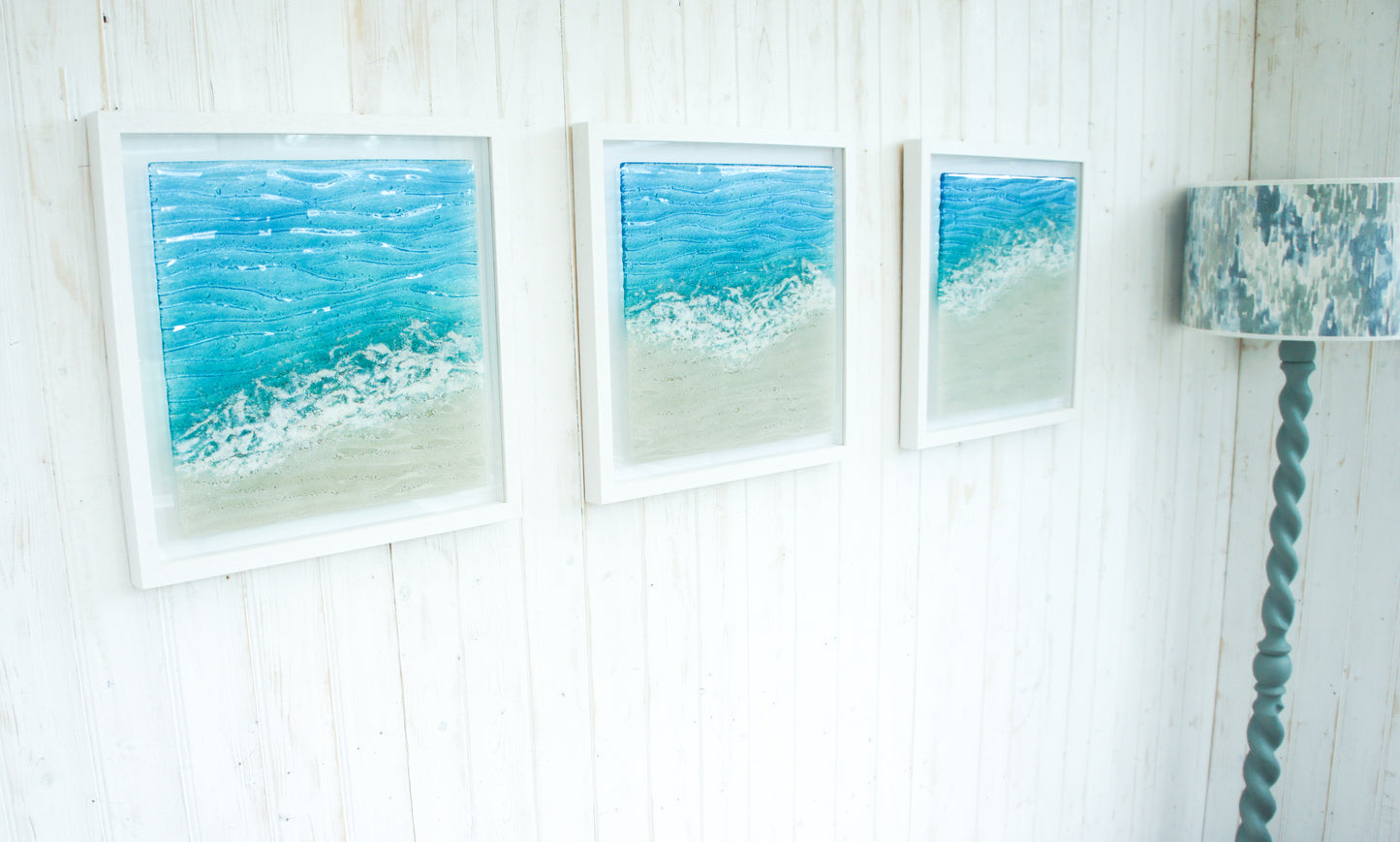 Triptych of Paradise Large Square Frames - 3 Frames at 45x45cm each (17x17")