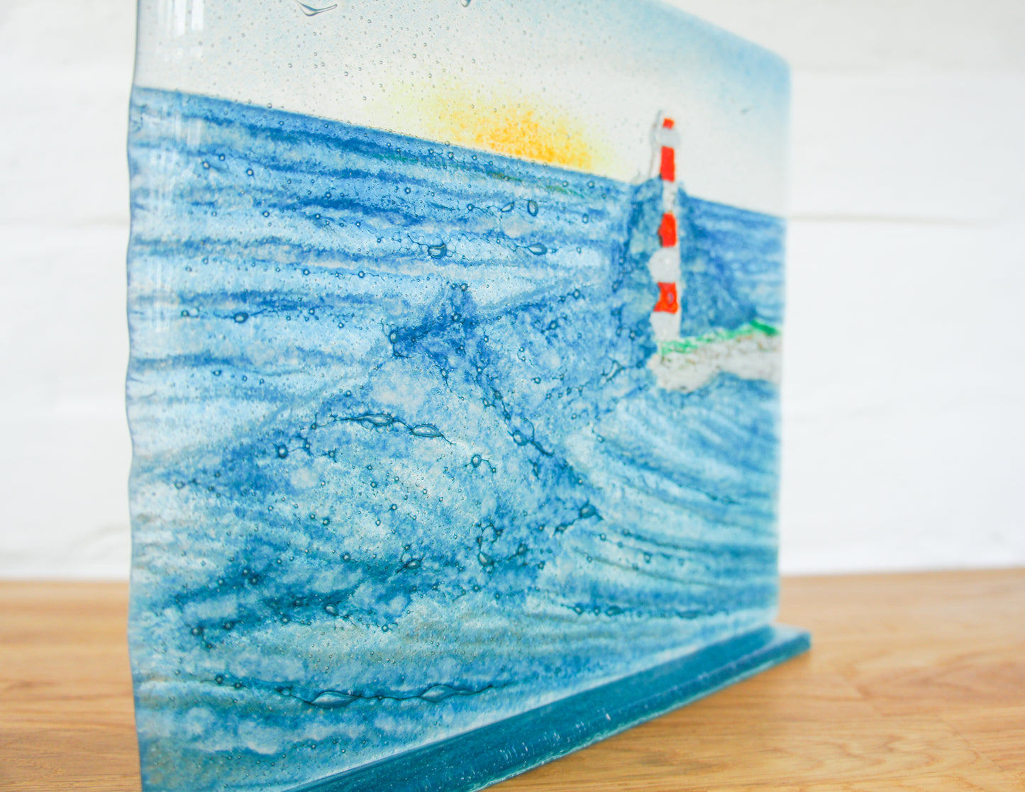 Lighthouse Wave Panel - Model 3 D3 - 22x20cm(8 1/2x7 3/4") on a foot