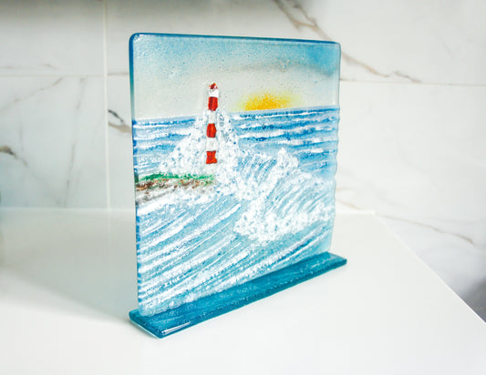 wave glass art