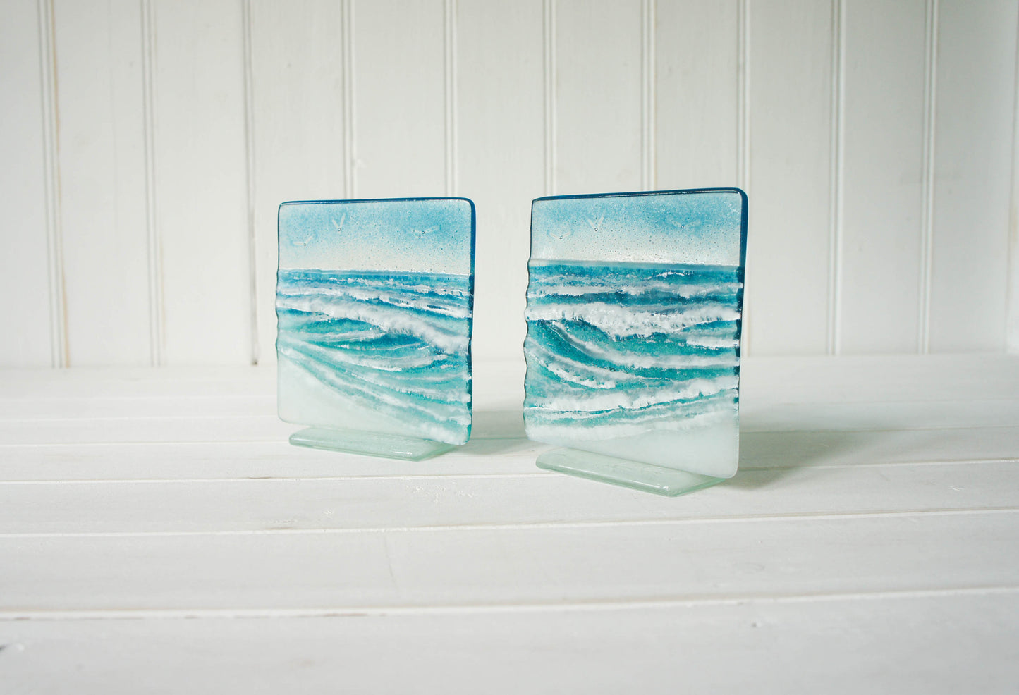 2 Small Wave Panels - Model 1 D1&2 -  12cm(5") on a foot