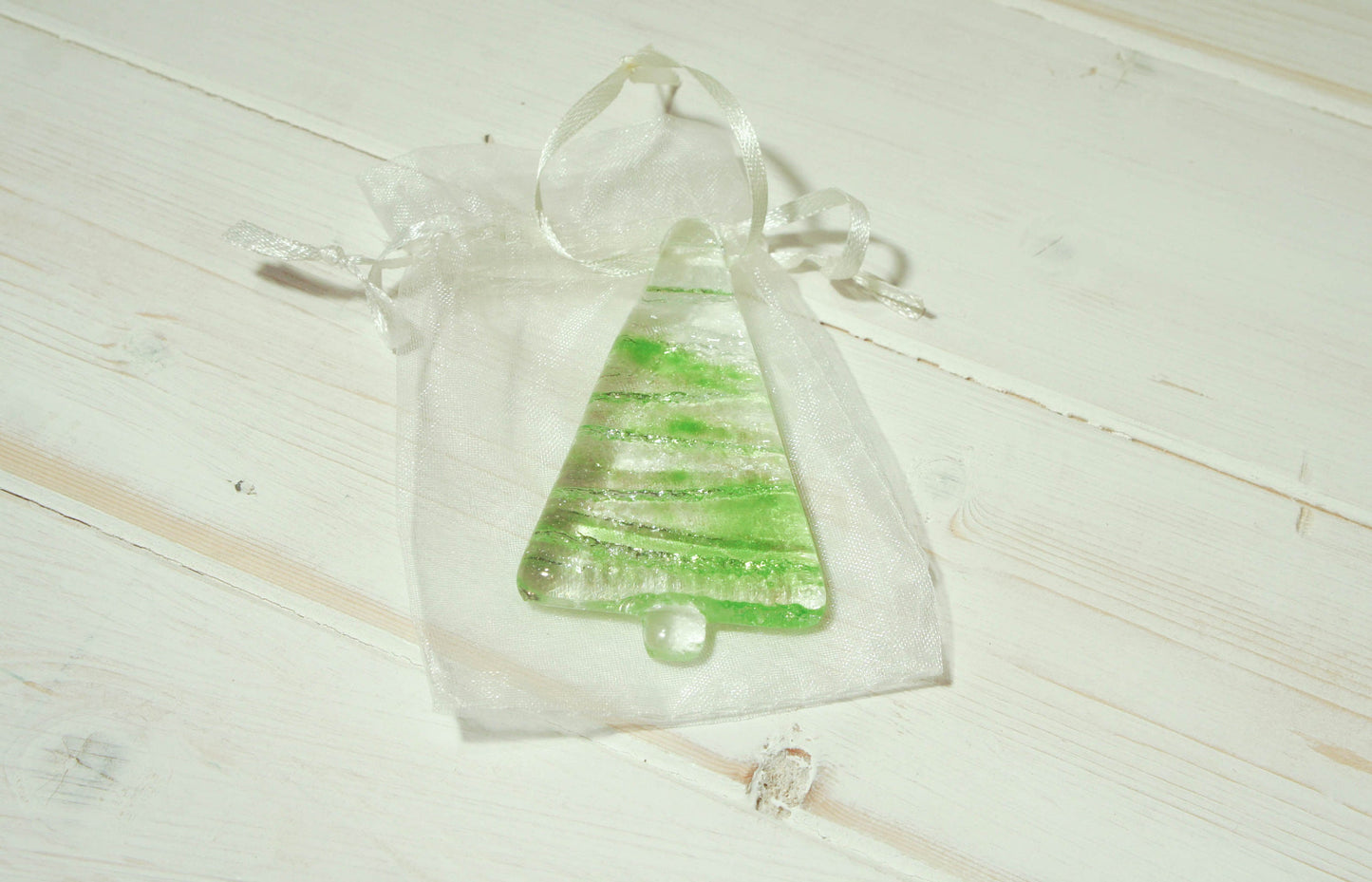 5 Mini Glass Tree - Hanging - Choose your colours - 8cm(3")