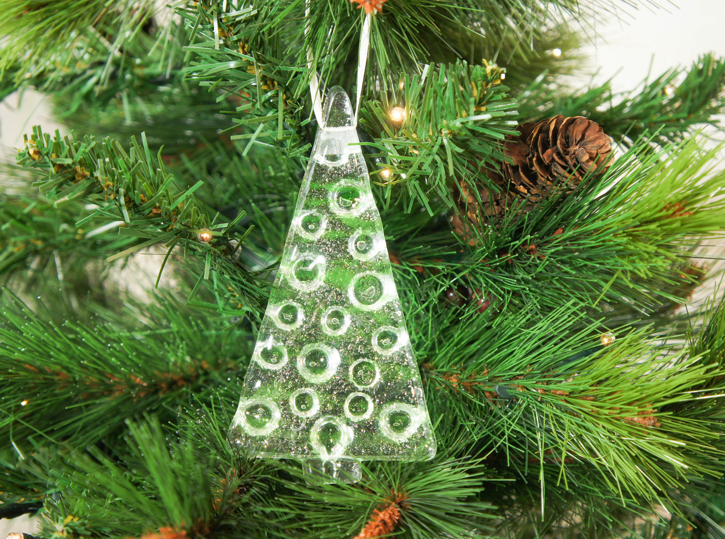 1 to 6 Medium Glass Trees - Hanging - 12cm/3 3/4"
