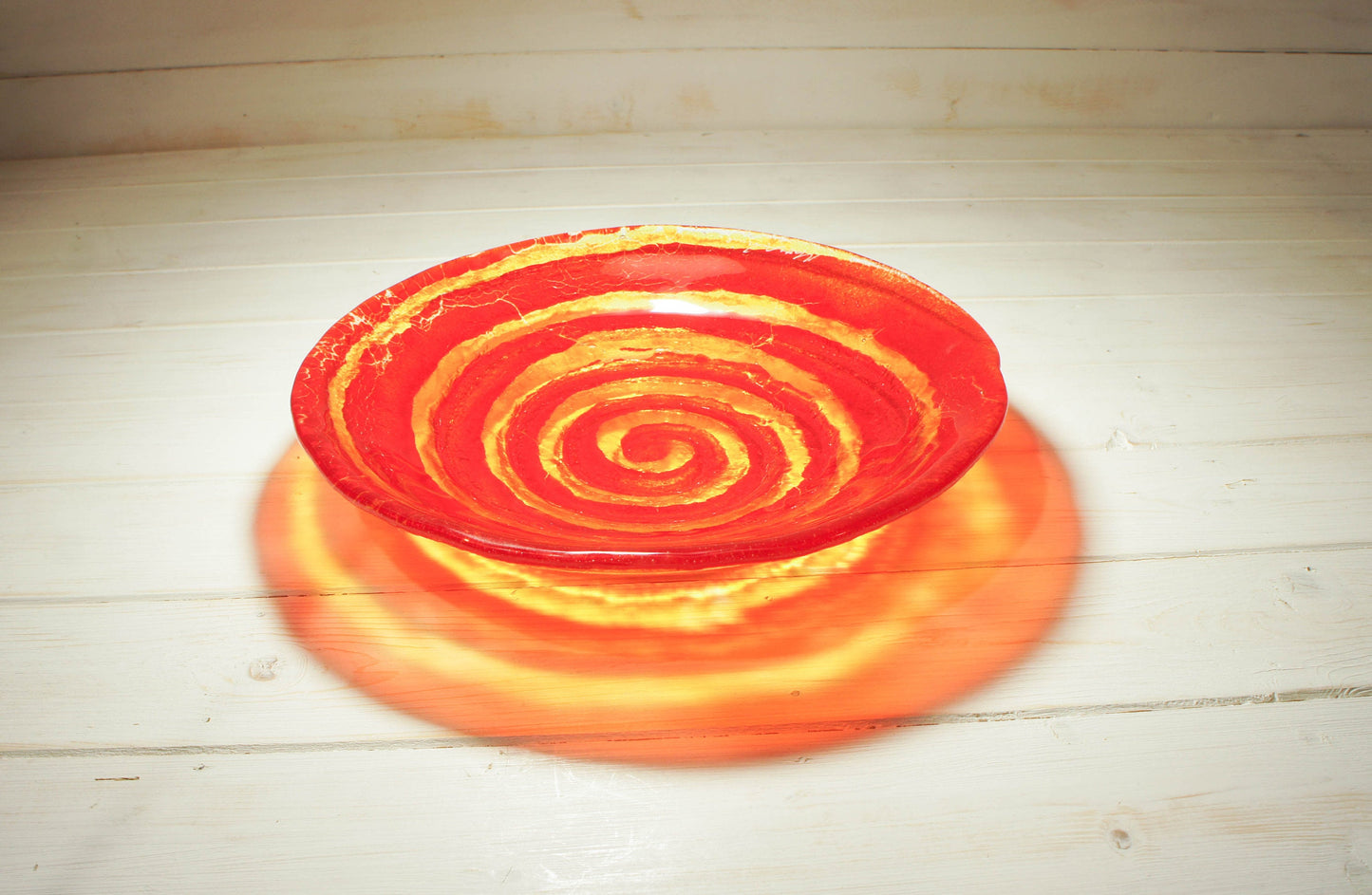 Red Yellow Fruit Swirl Bowl - 29cm(12")