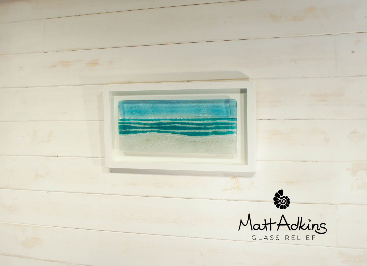 Beach Frame - Large Landscape - Turquoise -  45x25cm(18x10")
