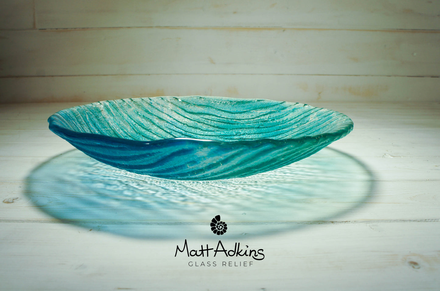 Seabed Bowl - Blue Turquoise - 29cm(11 1/2")