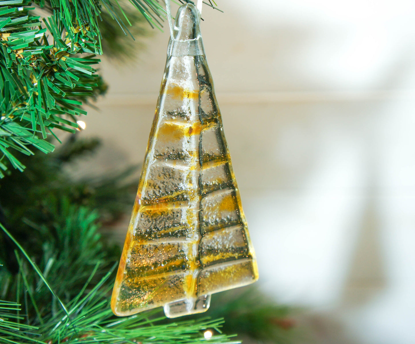 1 to 6 Medium Amber Trees - Hanging - 12cm/3 3/4"