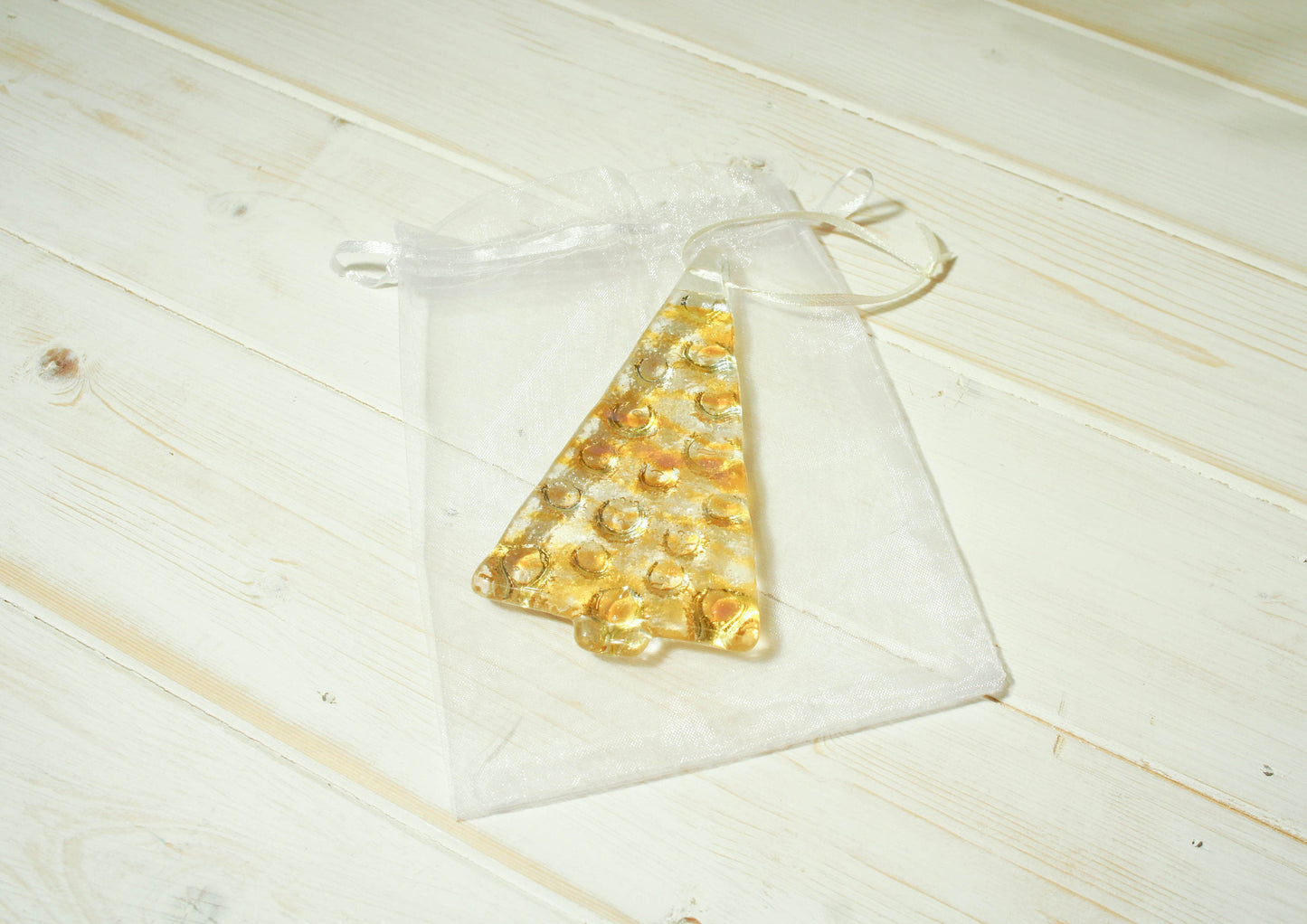 1 to 6 Medium Amber Trees - Hanging - 12cm/3 3/4"