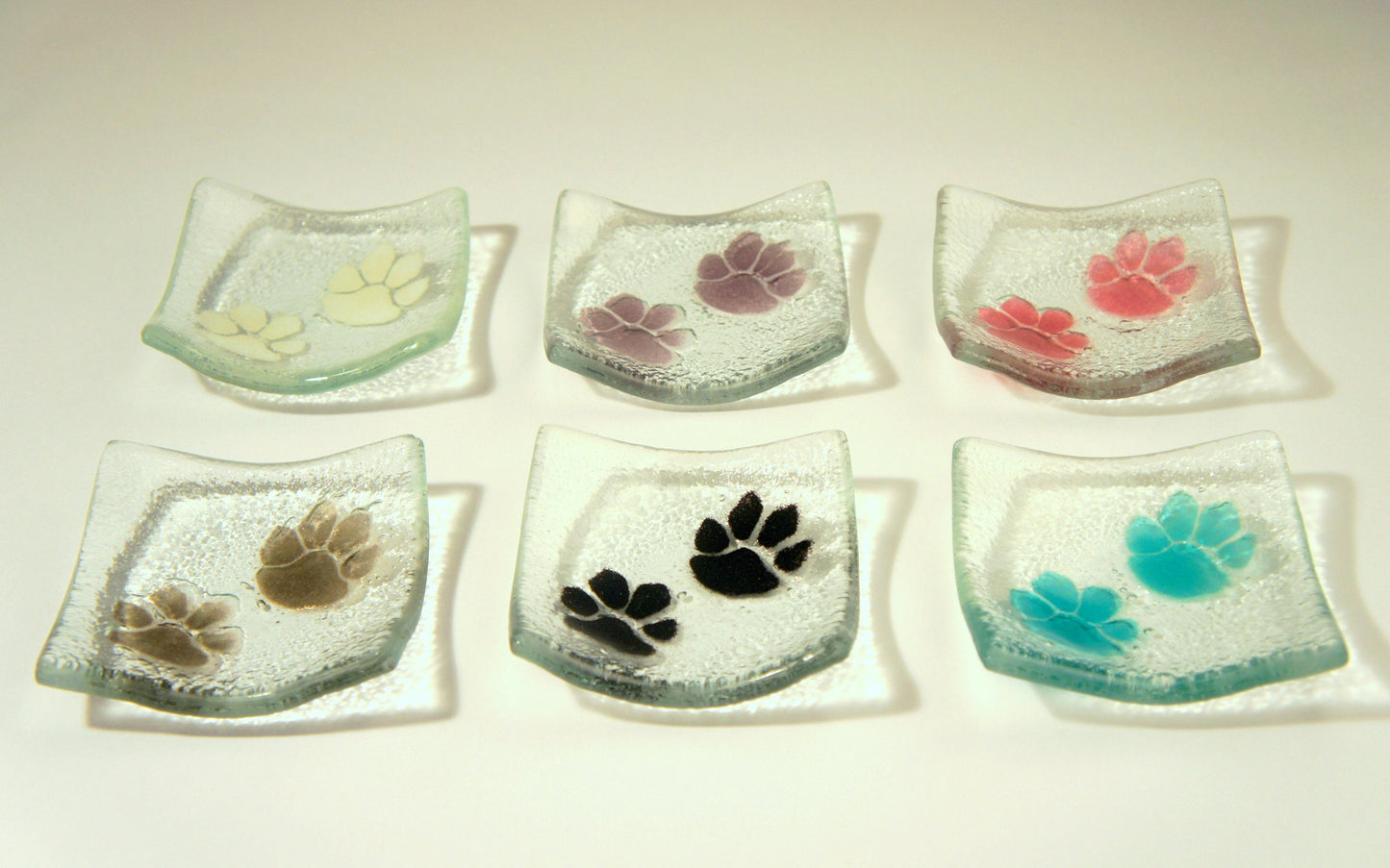 Paw Print Dish - Choose your colour - 10cm(4")