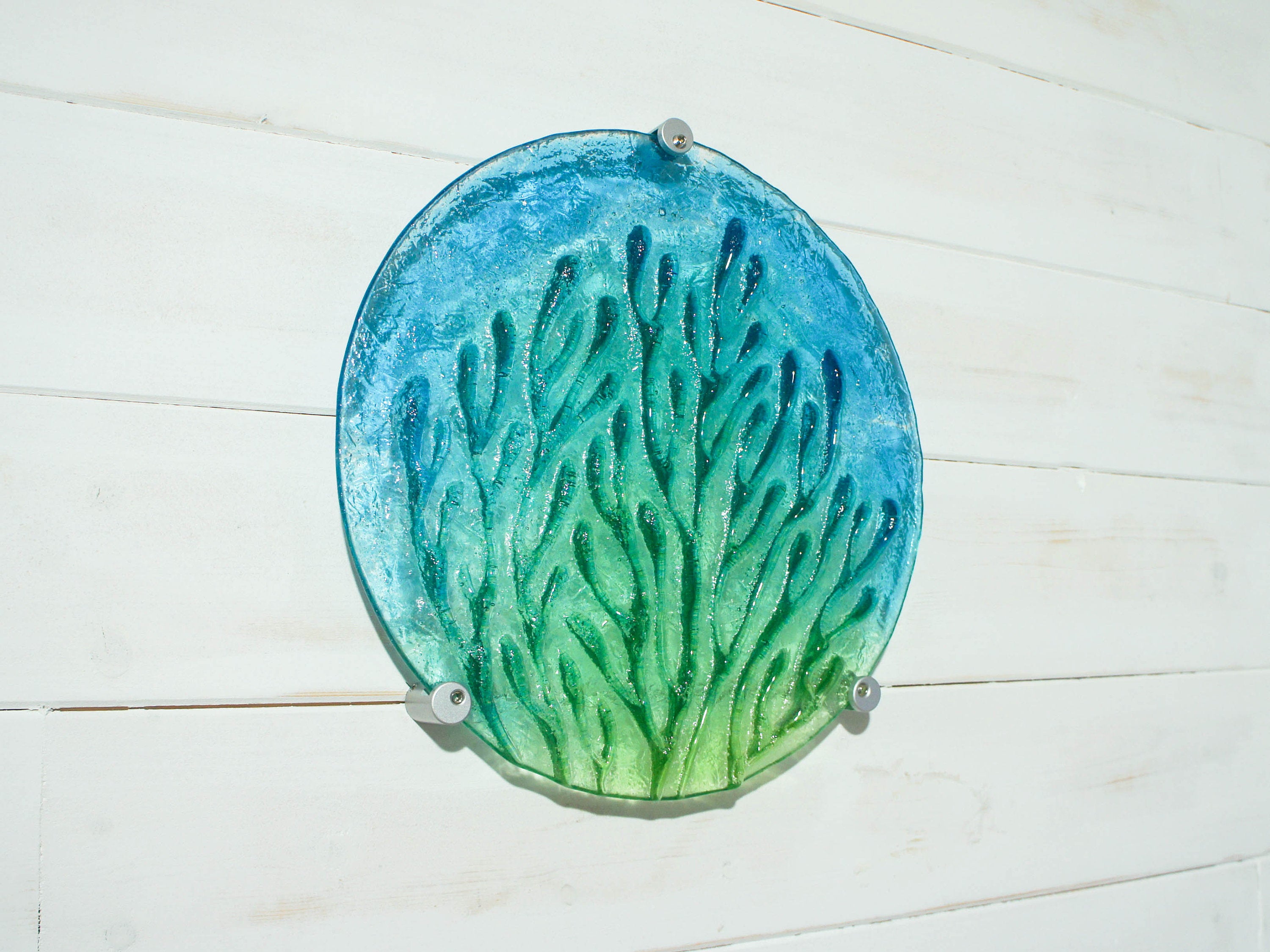 Coral Wall Panel - Turquoise Blue Green - 29cm(10 1/2