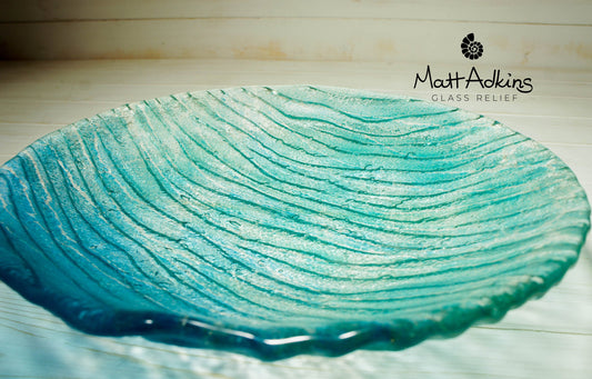 Seabed Bowl - Blue Turquoise - 29cm(11 1/2")