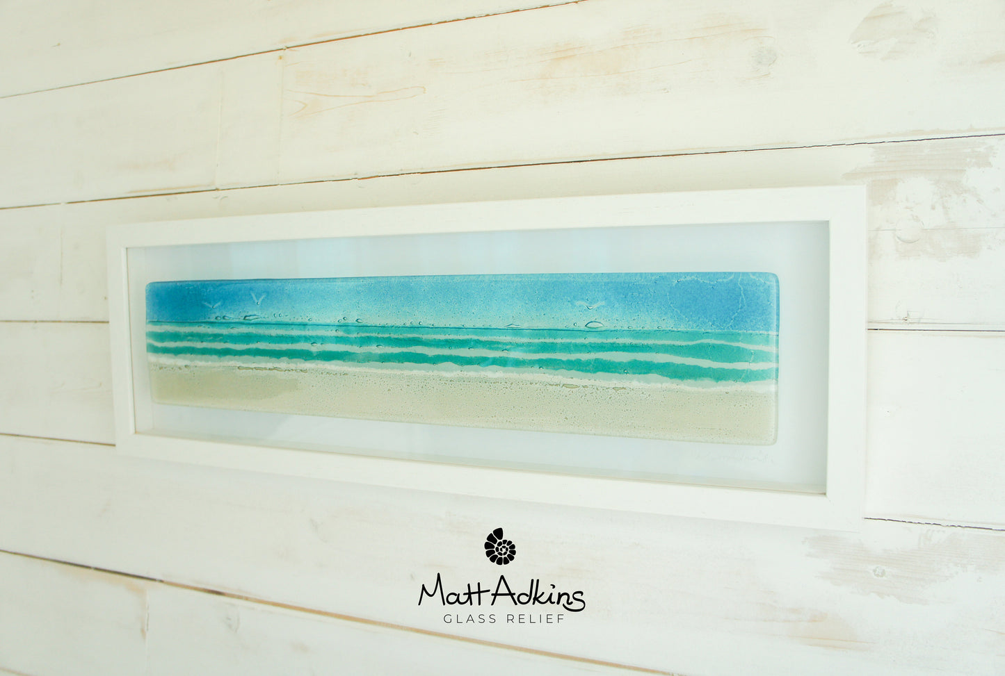Beach Frame - Panoramic - Turquoise - 60x20cm(23 1/2x8")