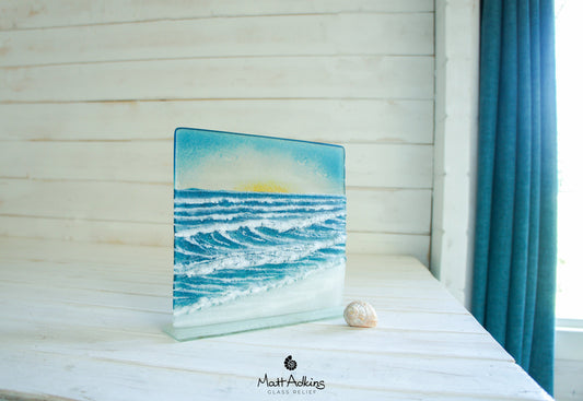 Wave Panel Sun - Model 3 - 22x20cm(8 1/2x7 3/4") on a foot