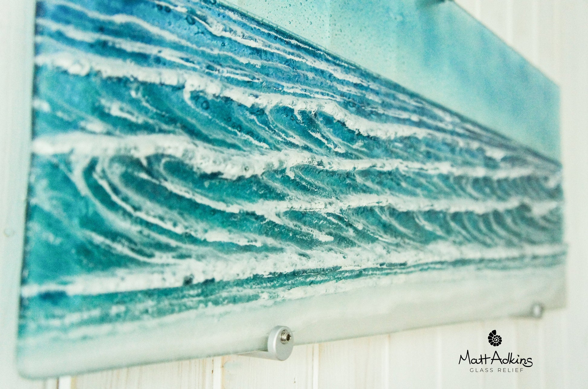 sea coastal glass wall art large