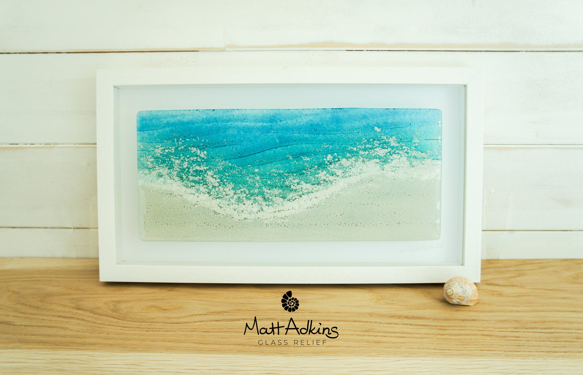 coastal wall art teal