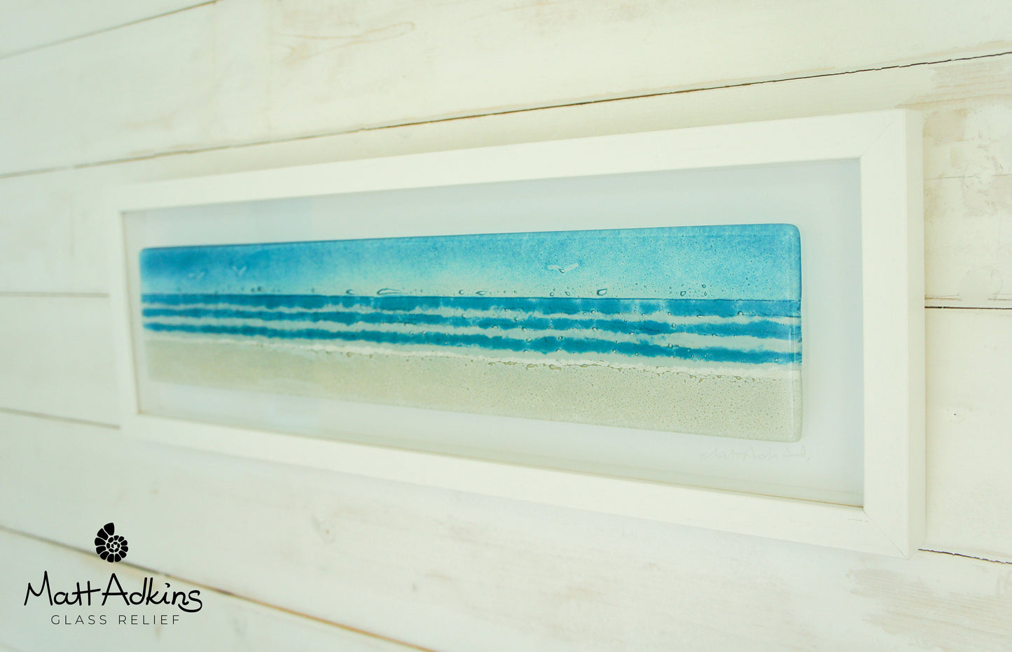 Beach Frame - Panoramic - Blue - 60x20cm(23 1/2x8")