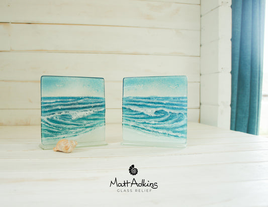 2 Rolling Wave Panels - Model 2 D1&2 - 15cm(6") on a foot