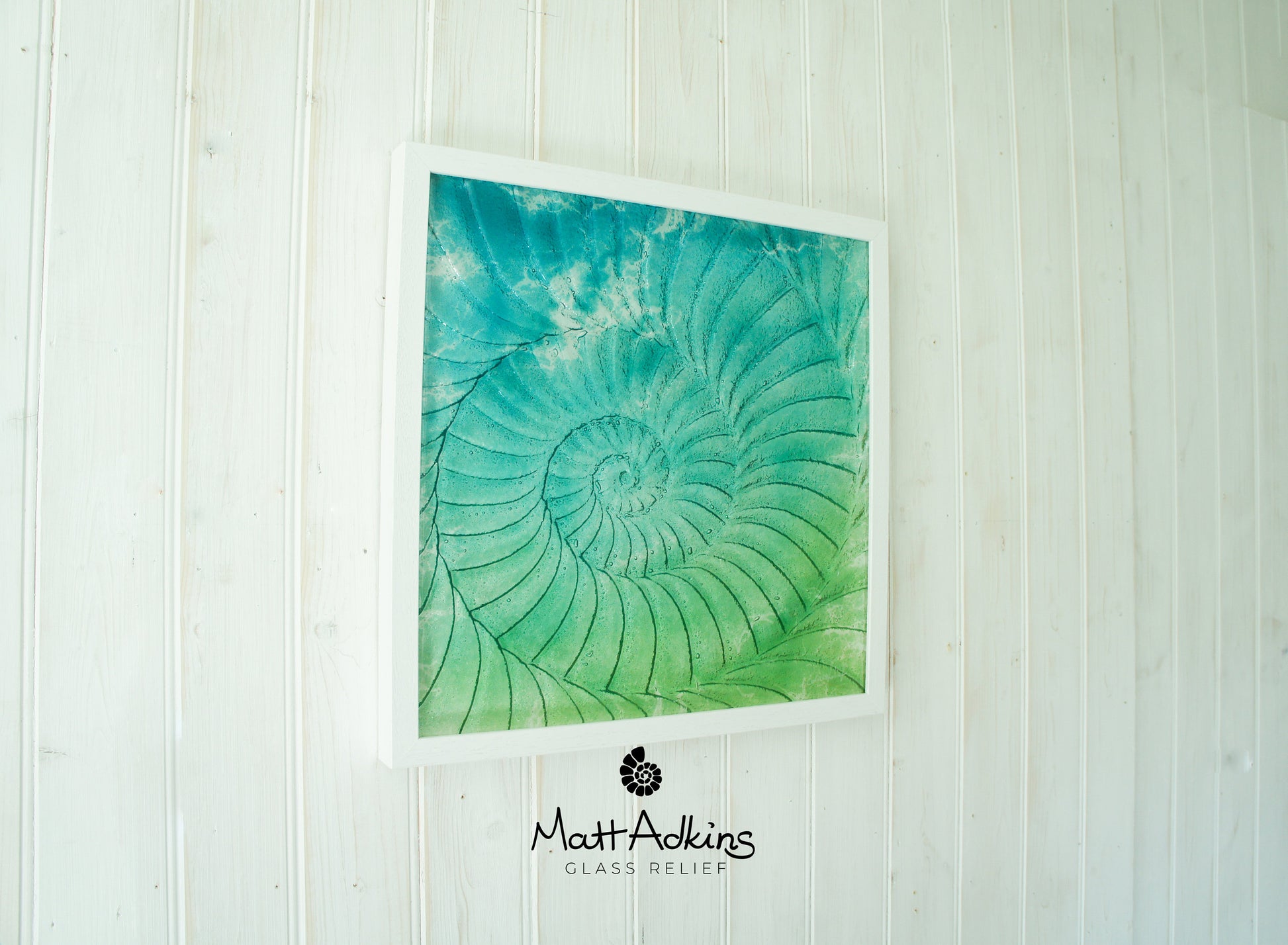 ammonite glass art