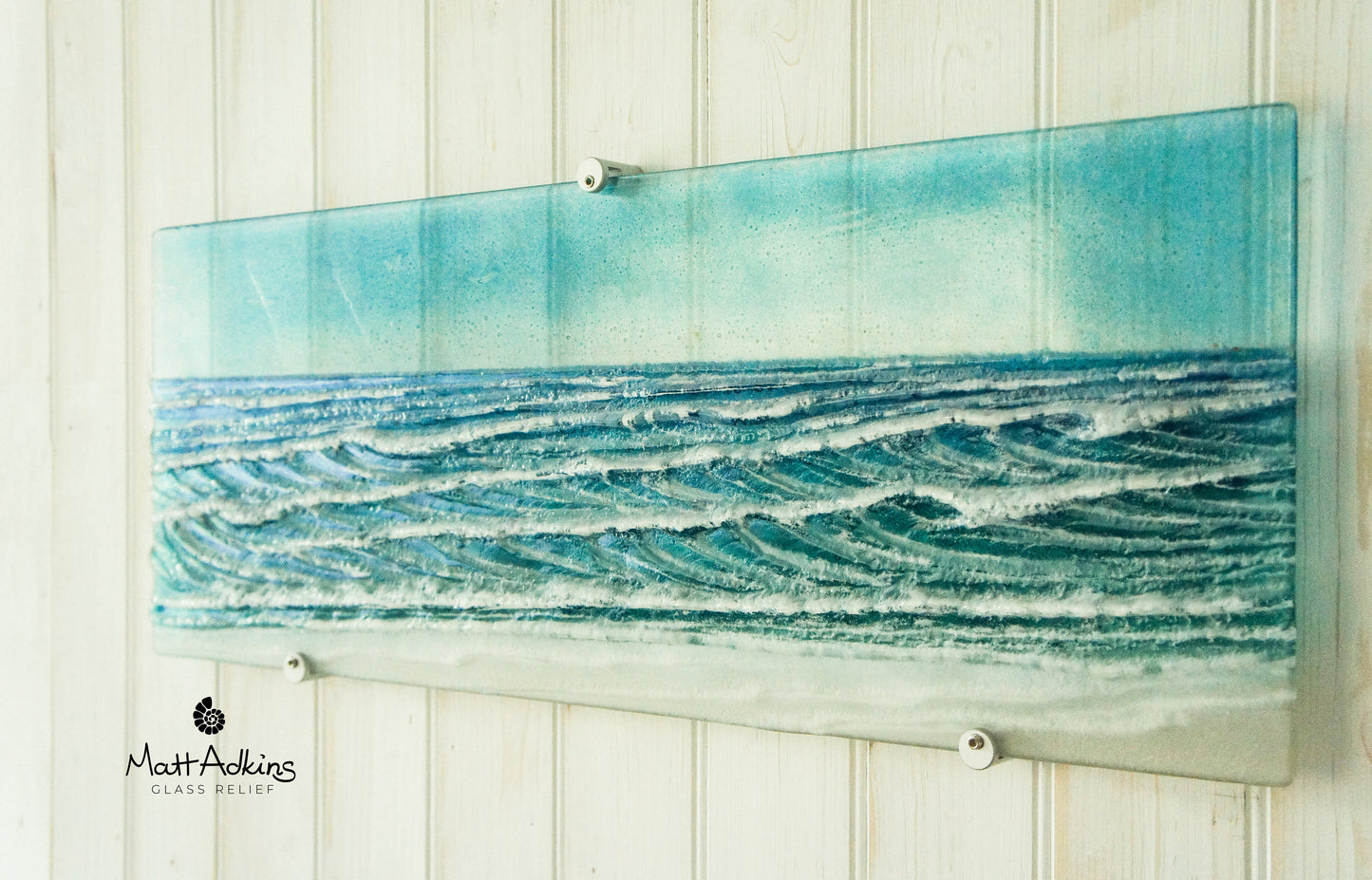 Panoramic Wave Wall Panel - Large - 67cmx25cm(26x10") with fixings