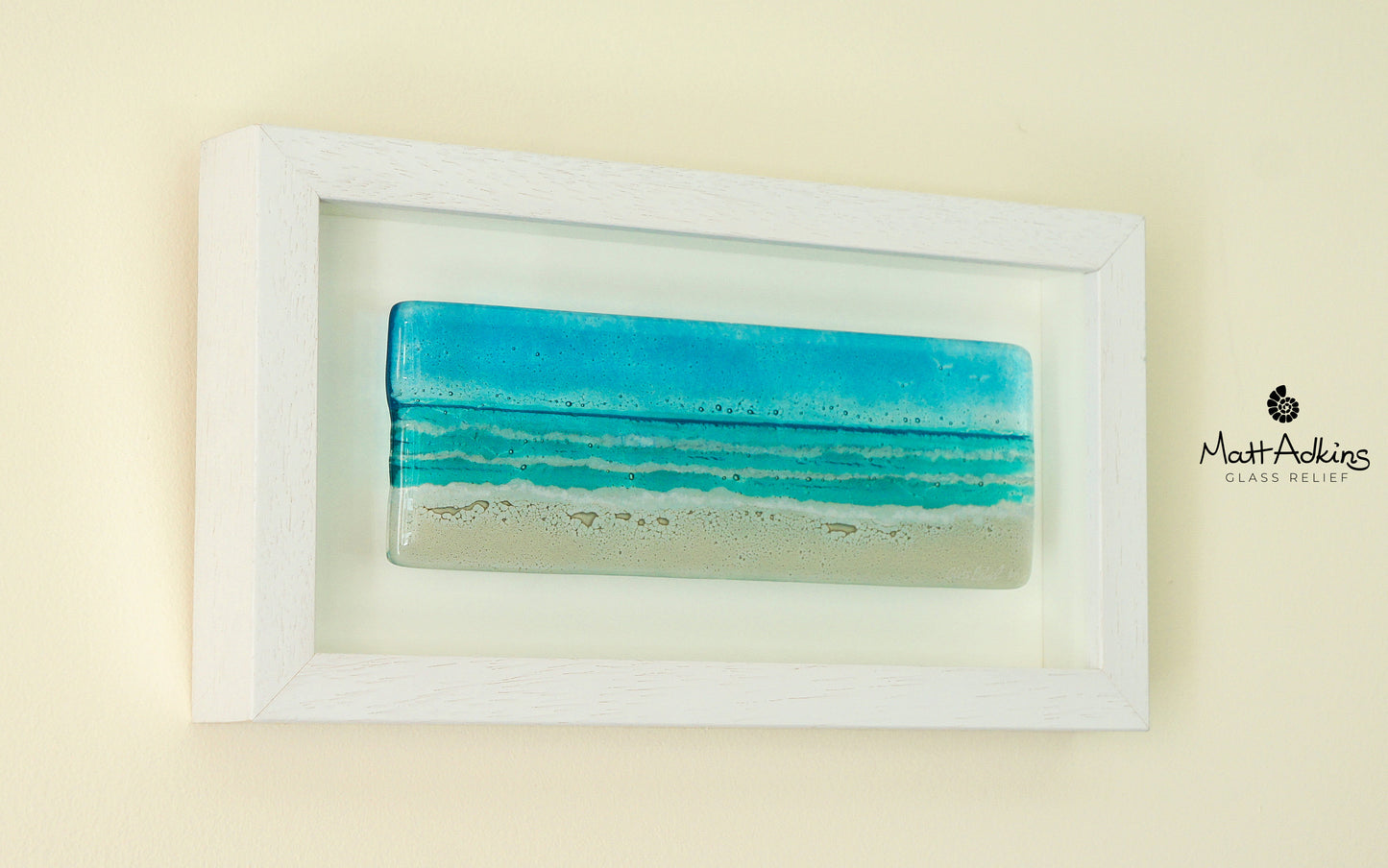 Beach Frame - Landscape - Turquoise - 34x18cm(13x7")
