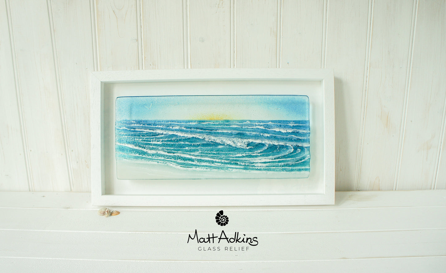 fused glass wave